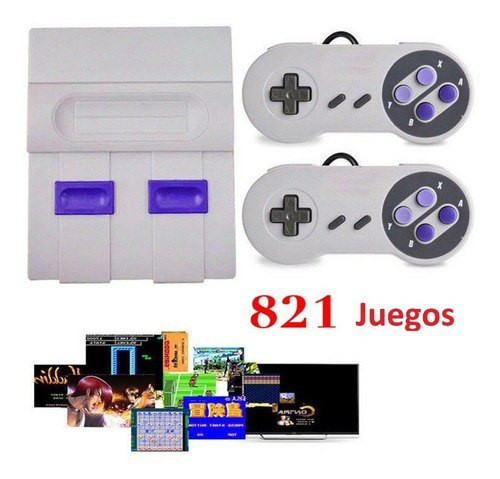 Consola Super Mini 821 Juegos Clásicos